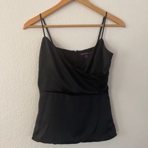 Betsey Johnson black silk Cami tank top